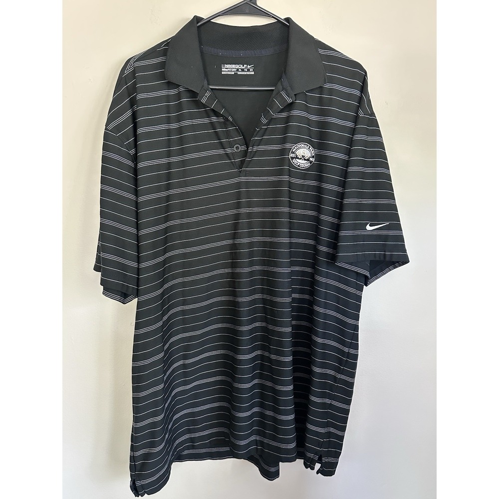 Nike Golf Macdonald Park Golf Course Shirt Men's XL Dri-Fit Short Sleeve Black